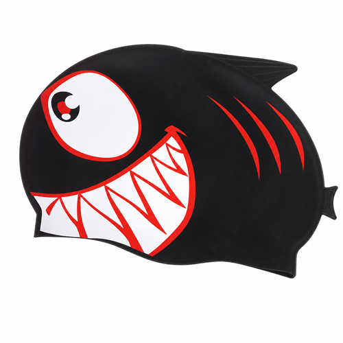 Swim Cap SSA-CAP-008-BK-WT-RD