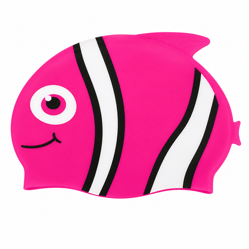 Swim Cap SSA-CAP-012-RRD-BK-WT-RD