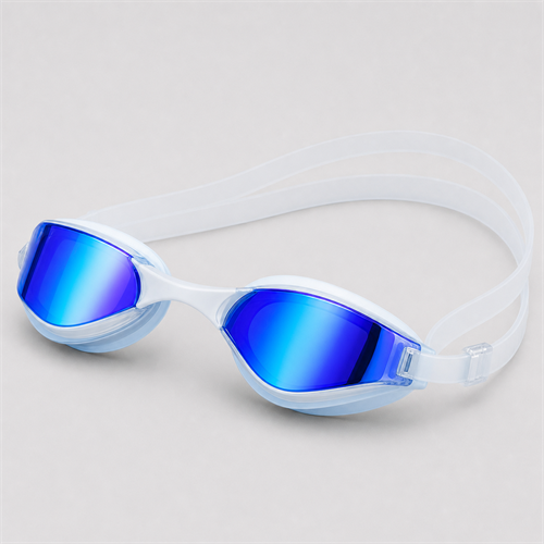 Racing Swimming Goggles SSG-RC-317-BL-WT