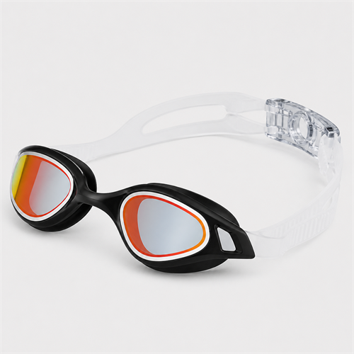 Racing Swimming Goggles SSG-RC-379-BK-WT-RD